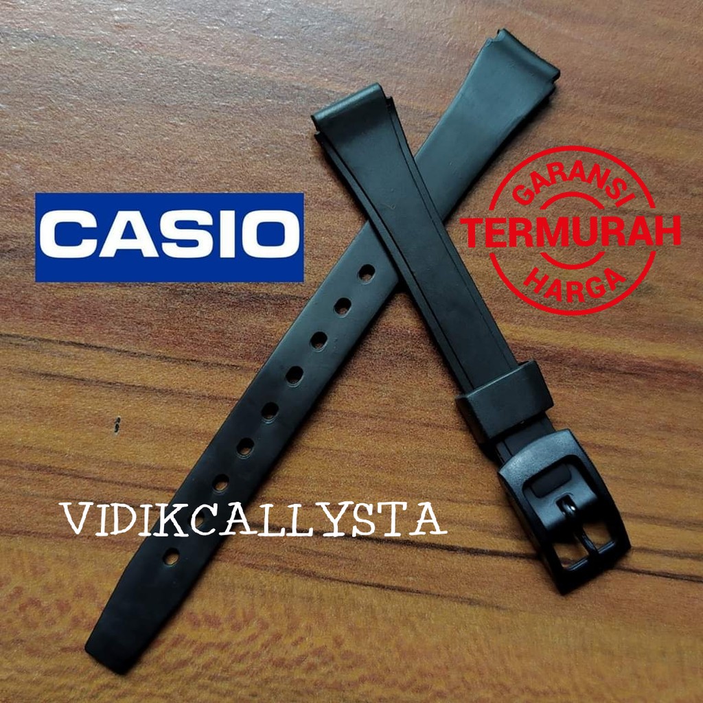 Strap Tali Rubber Karet 12mm 14mm 16mm 18mm 20mm  Casio 12 14 16 18 20 MM