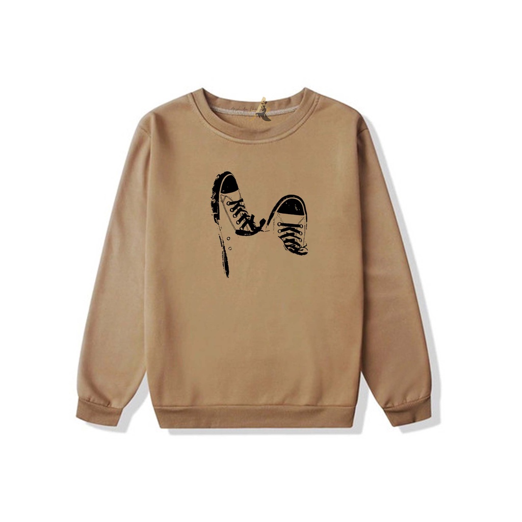 SWEATER OVERSIZE CREWNECK SEPATU STREETWEAR  SWEATSHIRT PRIA DAN WANITA