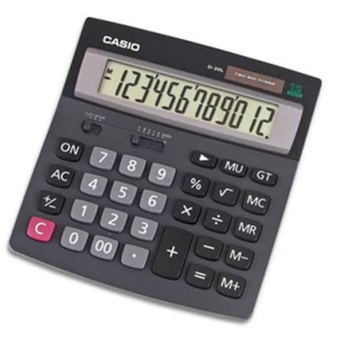 

terbaru CASIO D20L KALKULATOR DESKTOP CALCULATOR MEJA D20 GkS43