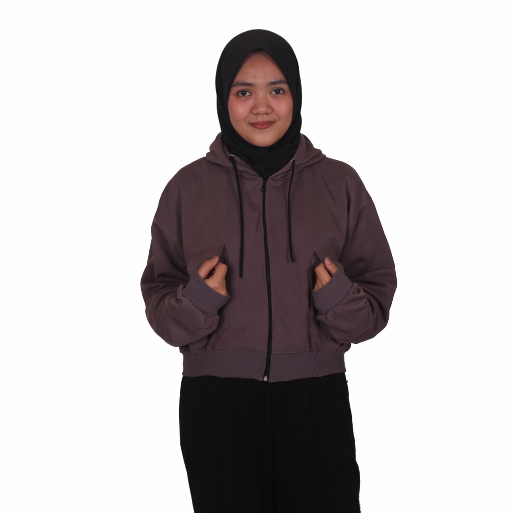 MVP - Zarra Crop Hoodie - Jaket Crop Hoodie Wanita