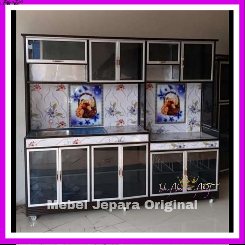 Lemari Dapur Besar Serbaguna - Kitchen Set Dapur Sehat Bahan Alumunium
