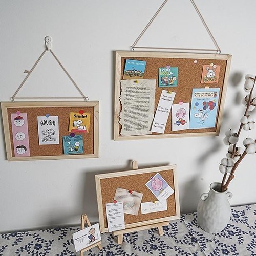 

RK Cork Board Message 20x30 / 30x40 / 40x60 cm - Background Sticker Papan Mading - Pin Board
