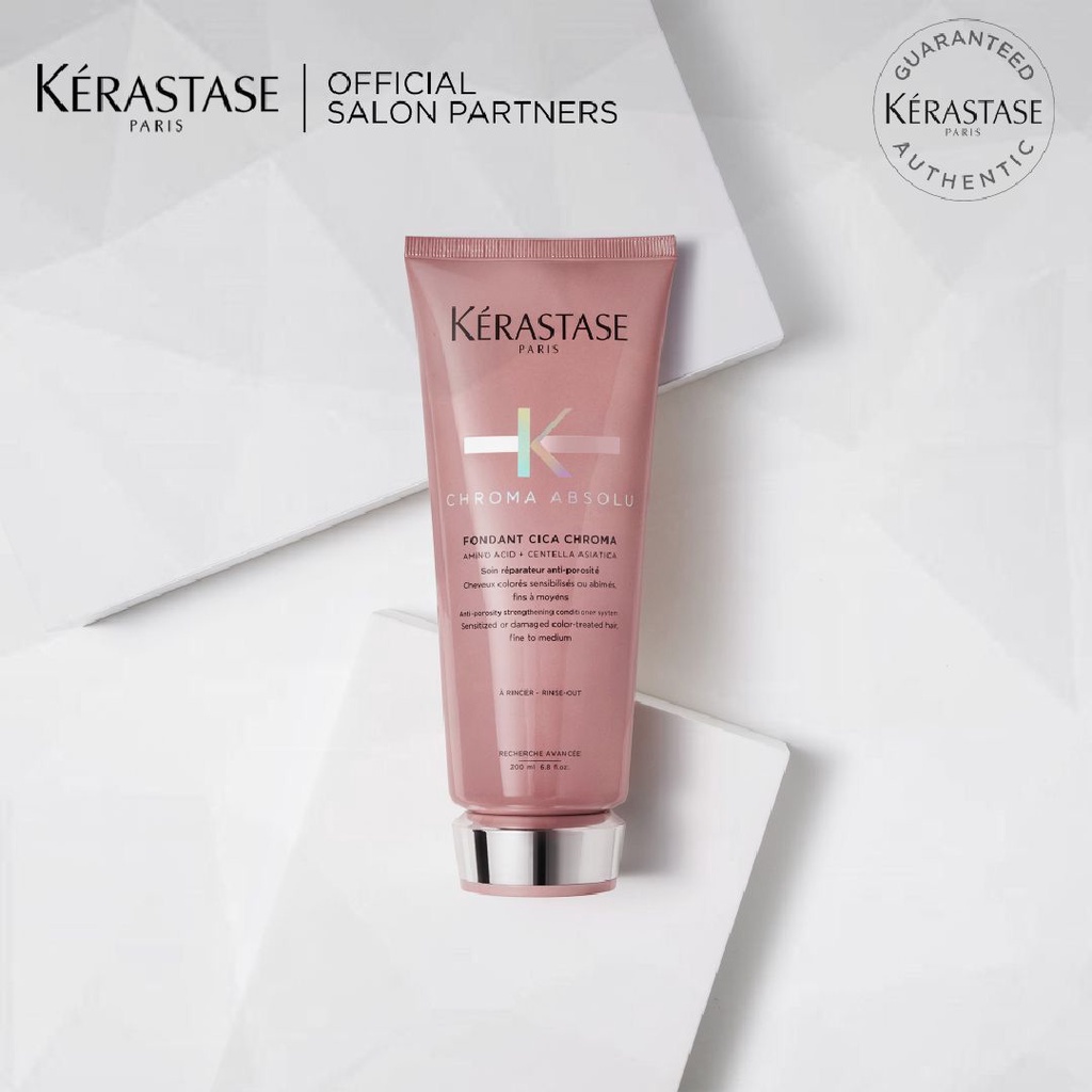 Kerastase Fondant Cica Chroma 200ml Conditioner Rambut Diwarnai