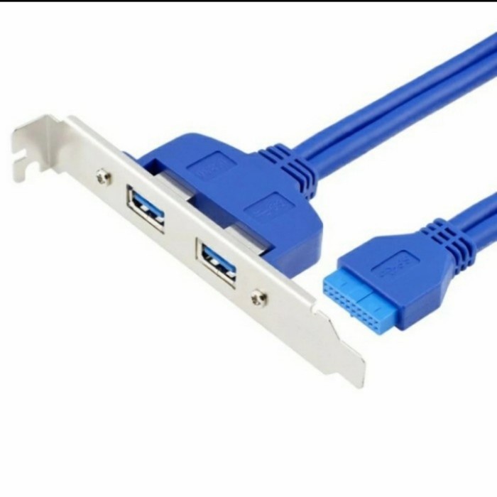 USB 3.0 Rear Panel Expansion Bracket to 9 Pin Motherboard USB 2 Port