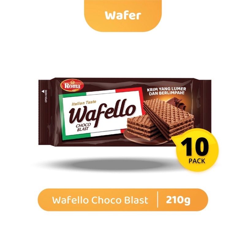 

Roma Wafer Italia Coklat 10pcs 17g