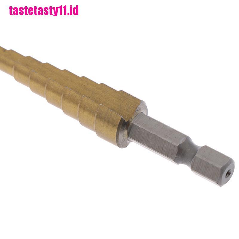 【TTID】3-12mm Coated Stepped Drill Bits Hex Handle Drill Bit Metal Drilling Powe