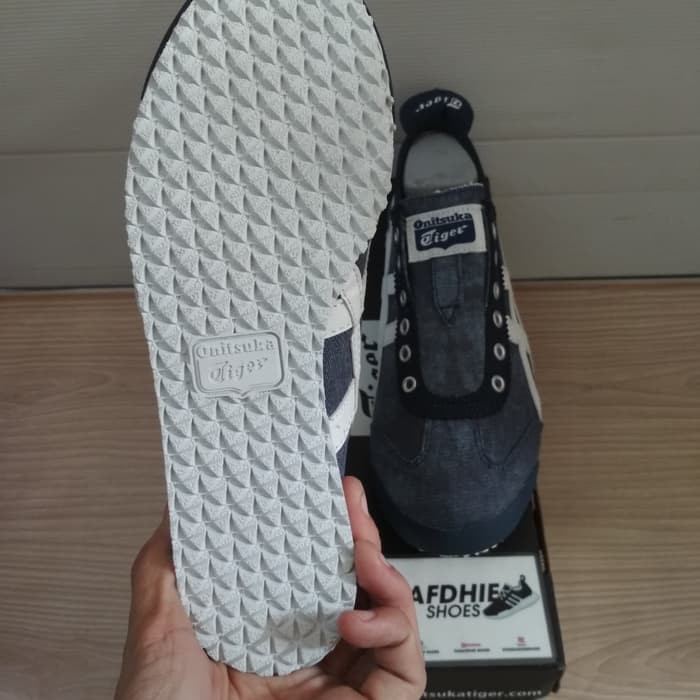 ASICS ONITSUKA TIGER MEXICO 66 SLIP ON NAVY WHITE DENIM