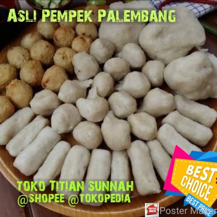 

200 pcs Pempek Palembang - Campur Mpek Mpek Telor Adaan Lenjer Kulit