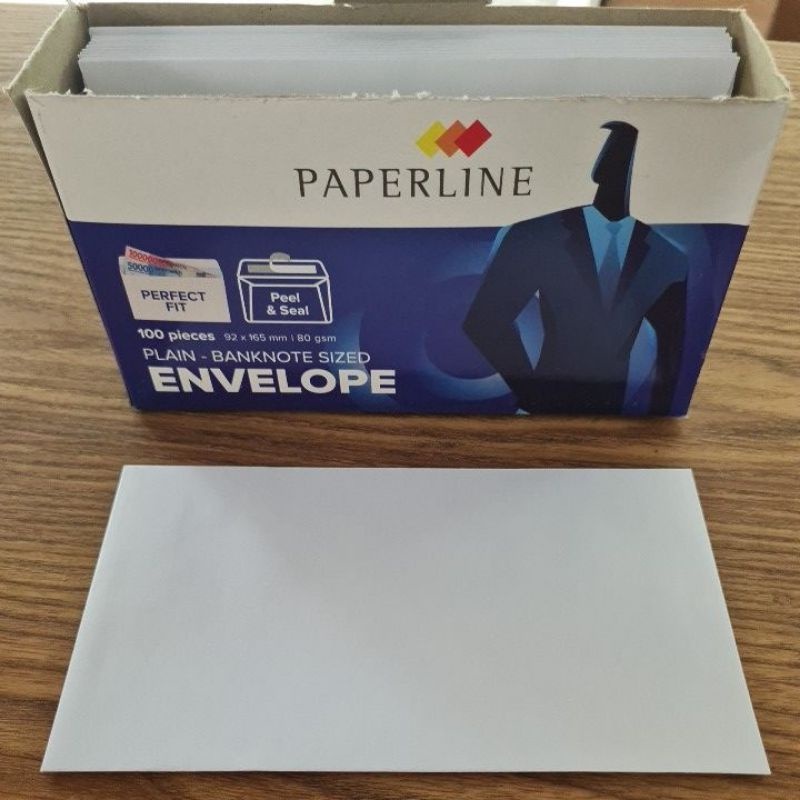 

amplop PPL EV buklet putih paperline banknote 80gsm
