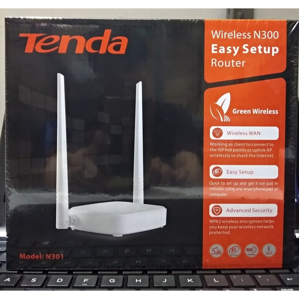 TENDA N301 Router Wireless 300Mbps Easy Setup Router