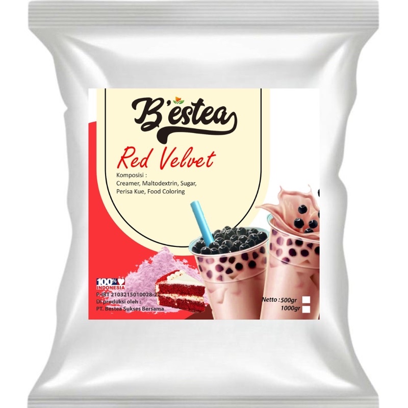 Bubuk Minuman Rasa Red Velvet Reguler 500 gram Powder Drink