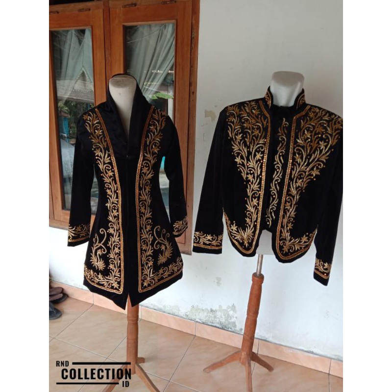 Kebaya Pengantin Bludru Setelan Solo Putri