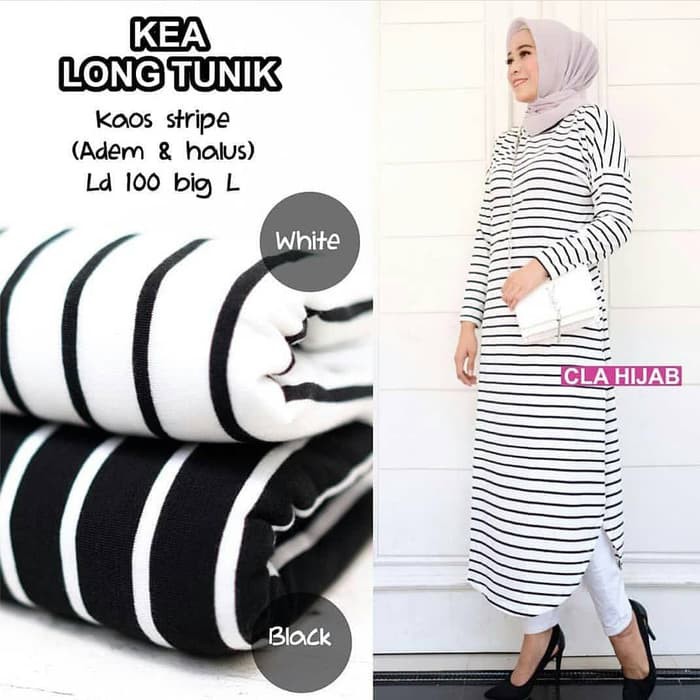 BESTSELLER - KEA LONG TUNIK / ATASAN WANITA BLOUSE MUSLIM / BAJU HIJAB MURAH - TW6