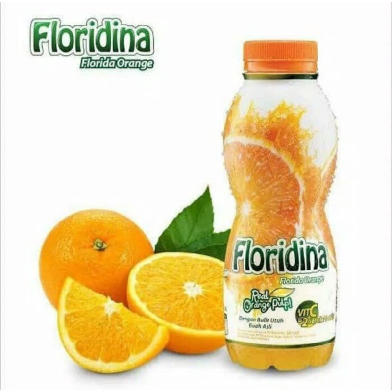 

Floridina Orange Coco, Floridina Orange 350 ml 1 Pak Isi 12 Pcs