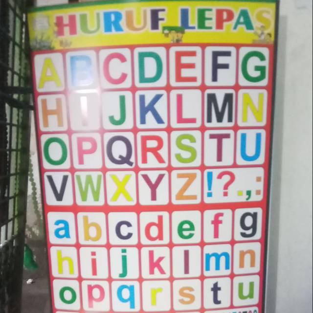 Poster belajar abjad