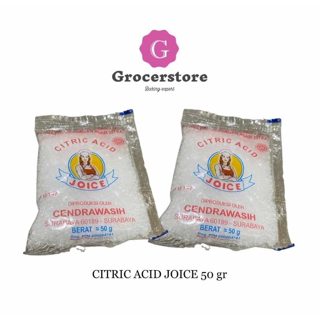

Citric Acid / Asam Sitrat JOICE 50 gr BPOM HALAL