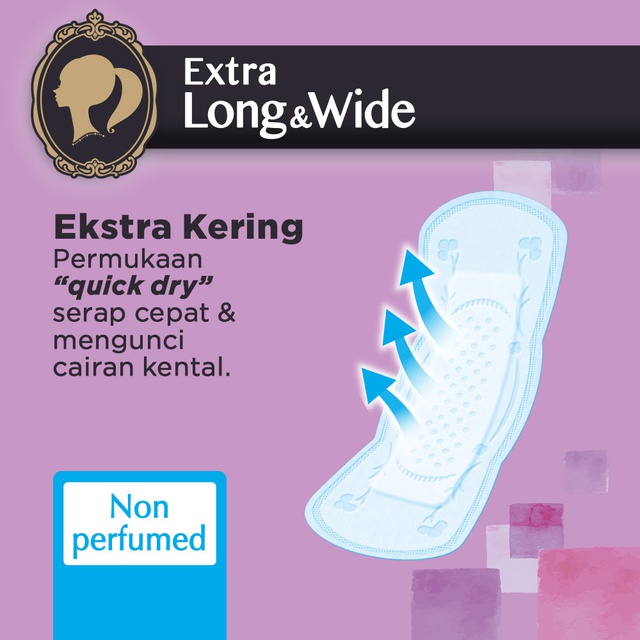 Laurier Cleanfresh Pantyliner Keputihan Breathable Extra Long and Wide Non Perfumed -Tetap Bersih &amp; Ekstra Kering Isi 40 Buah