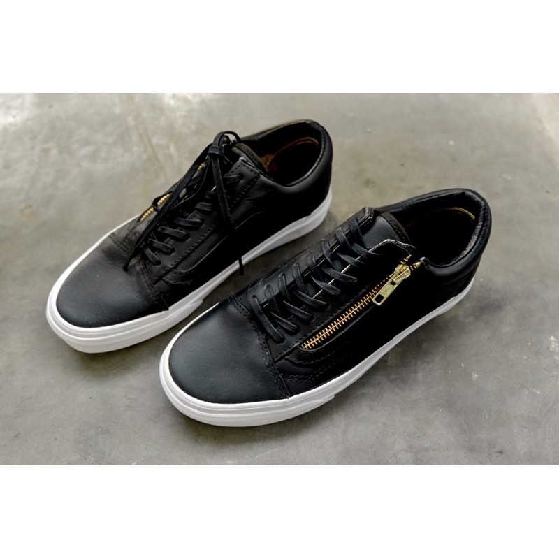 VANS SMOOTH LEATHER OLD SKOOL ZIP DX