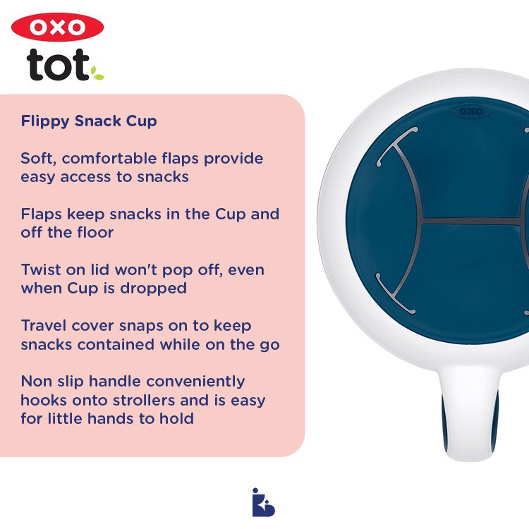 Oxo Tot Flippy Snack Cup | Mangkuk Bayi