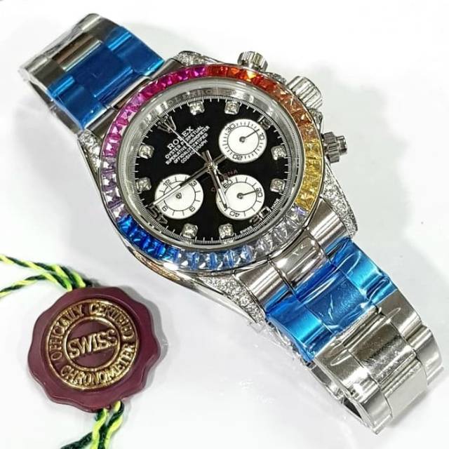 JAM TANGAN PRIA ROLEX DAYTONA SKY DIAMOND