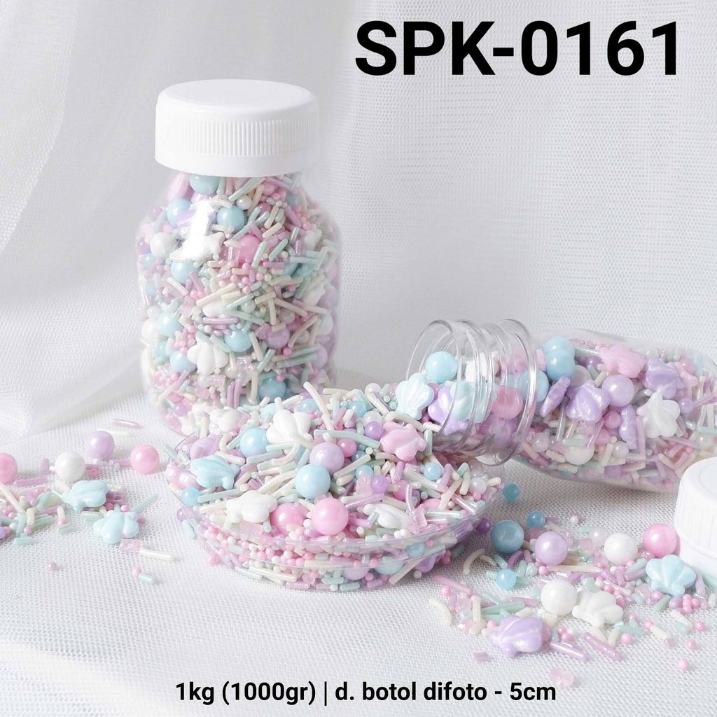 

SPK-0161 Sprinkles sprinkle sprinkel 1kg 1 kilo kerang warna pastel yamama baking grosir murah sprinkles cake dekorasi mutiara trimit decoration story sprinklestory sprinklesstory sprinkle story yamama baking