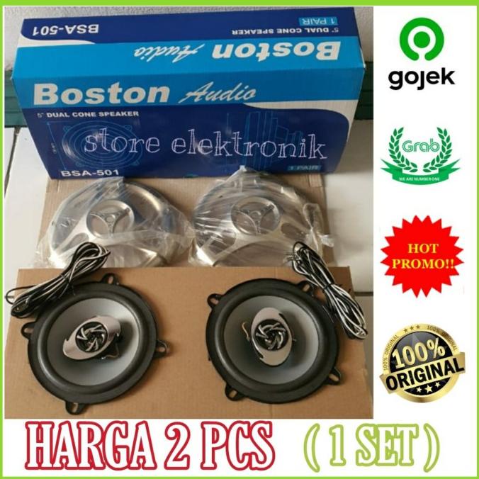 Boston Audio BSA - 501 Speaker Mobil 5 Inch Original