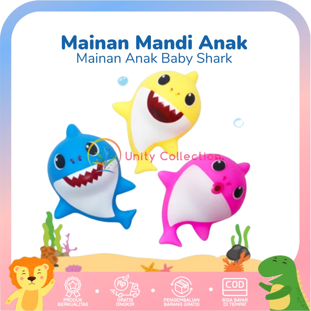 Mainan Anak Baby Shark Bunyi Mainan Mandi Anak Shark