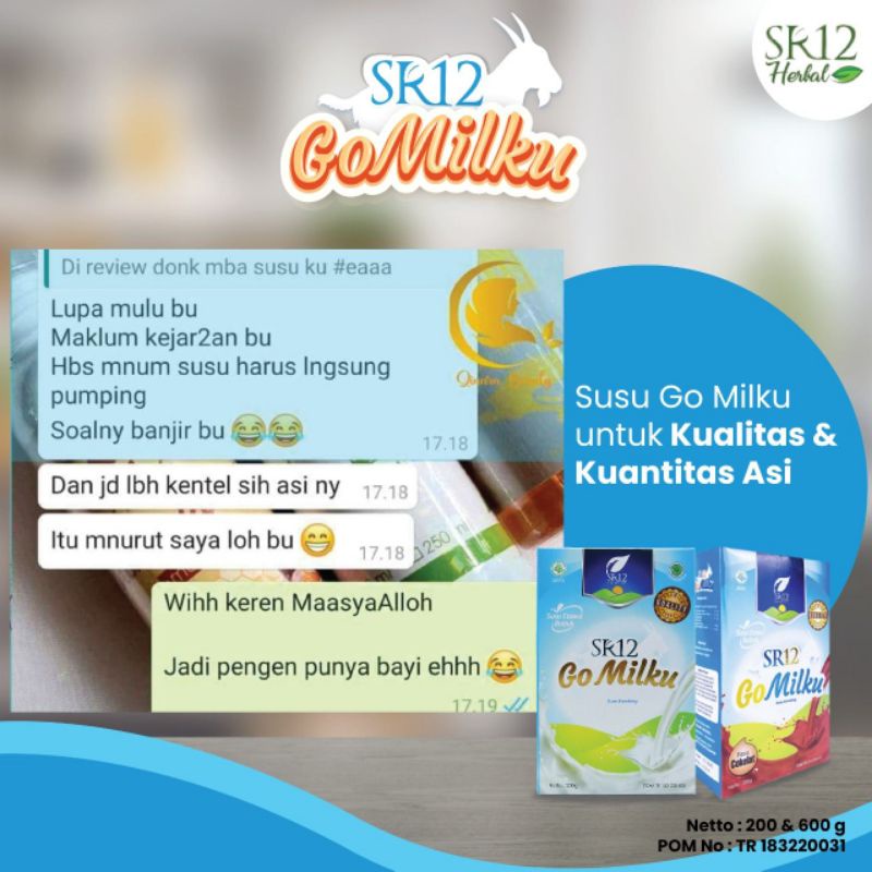 

SR12 GoMilku Susu Kambing Murni Etawa