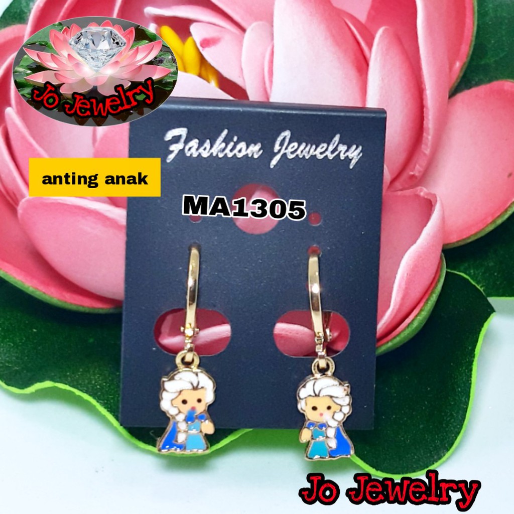 Anting anak xuping lapis emas elsa frozen gold