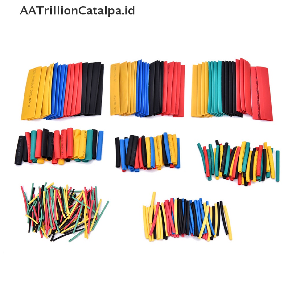 Aatrillioncatalpa 328pcs Selang Bakar 5 Warna 8 Ukuran 2: 1