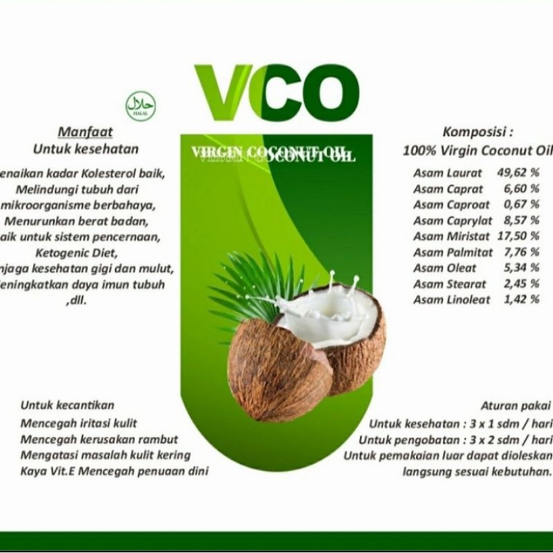 

VCO (Virgin Coconut Oil) 1000ml
