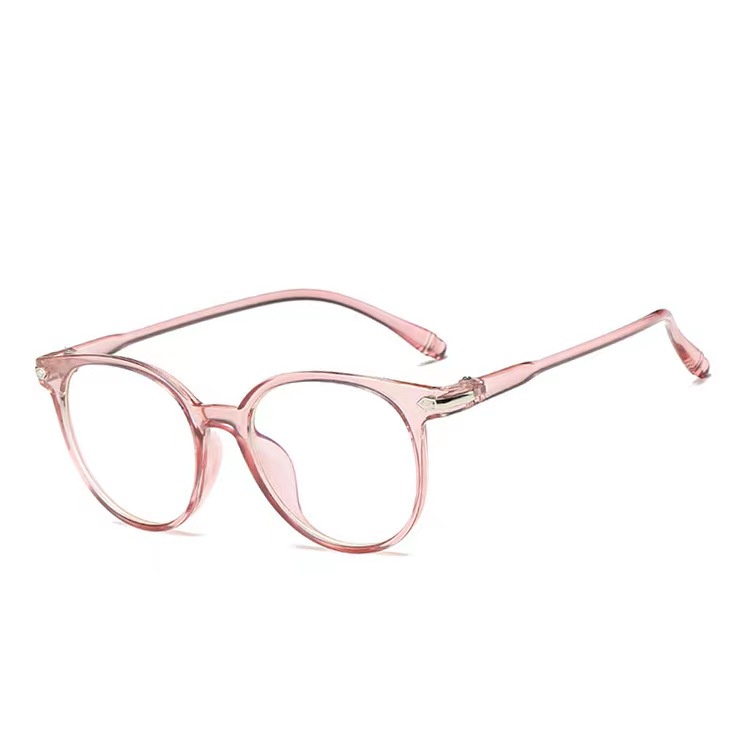 Kaca mata anti radiasi / Kacamata Wanita Pria Frame Anti Radiasi Transparan impor Kacamata korea-Pink
