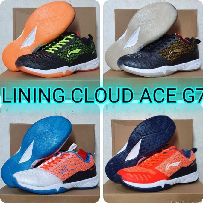 Terbaru Sepatu Badminton Lining Cloud Ace G7 Original