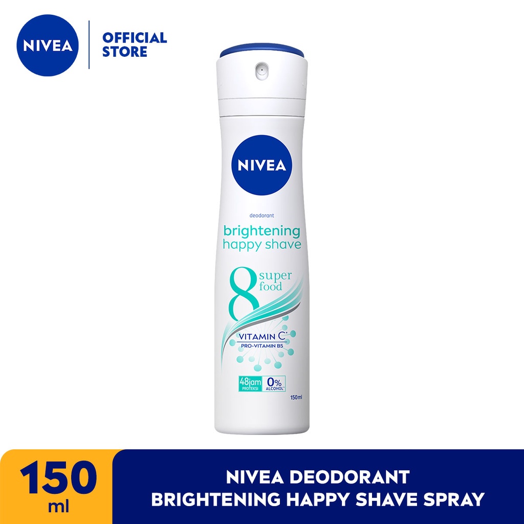 ★ BB ★  NIVEA Shave Care Deodorant Whitening Happy Shave Spray - 150 ml