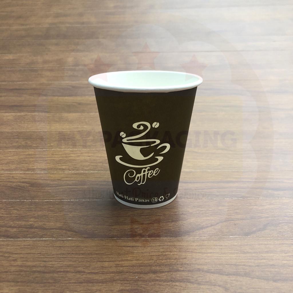 Paper Cup 8oz / Gelas Kopi Kertas - MOTIF ( Tanpa Tutup ) isi 50pcs/pack of