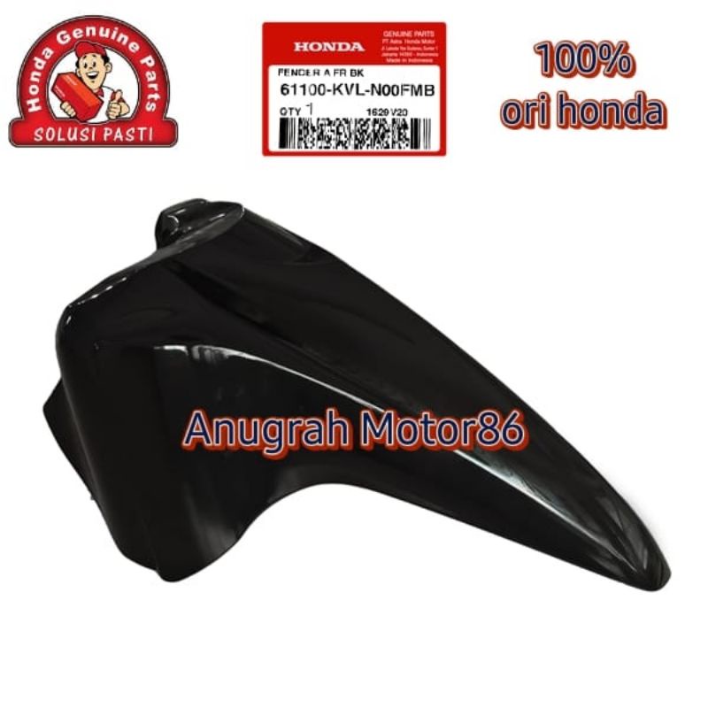 61100-KVL-N00FMB Slebor Spakbor Depan Supra X 125 Batman 2007 - 2013 Hitam ori Honda AHM