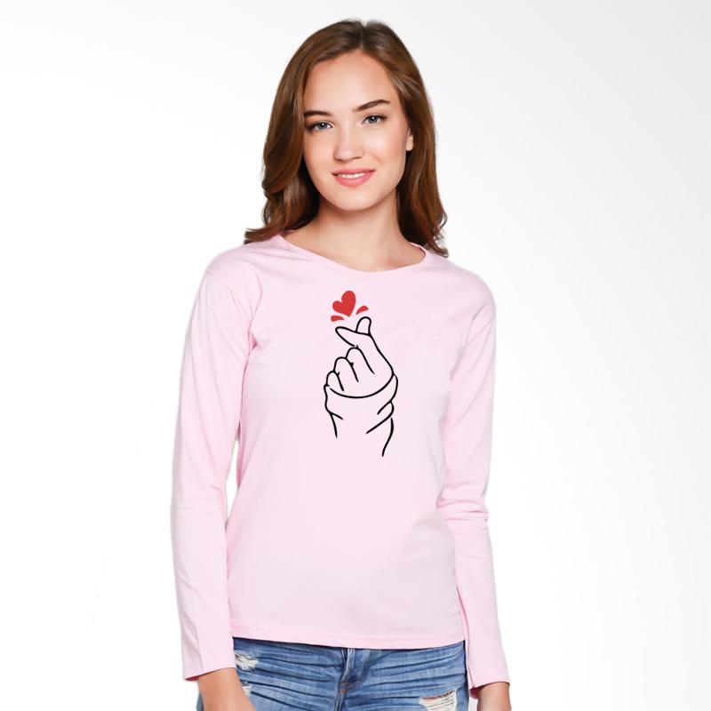 Kaos Lengan Panjang Saranghae New Wanita XXL XL L M
