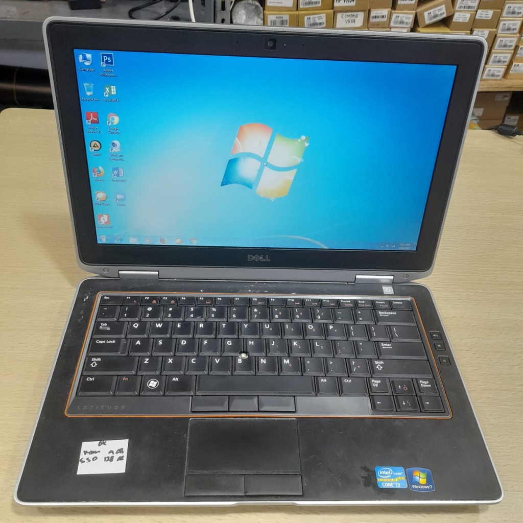 LAPTOP LEPTOP SECOND SEKEN BEKAS  DE  INTEL CORE I3 LATITUDE E6320 RAM 4GB SSD 128GB