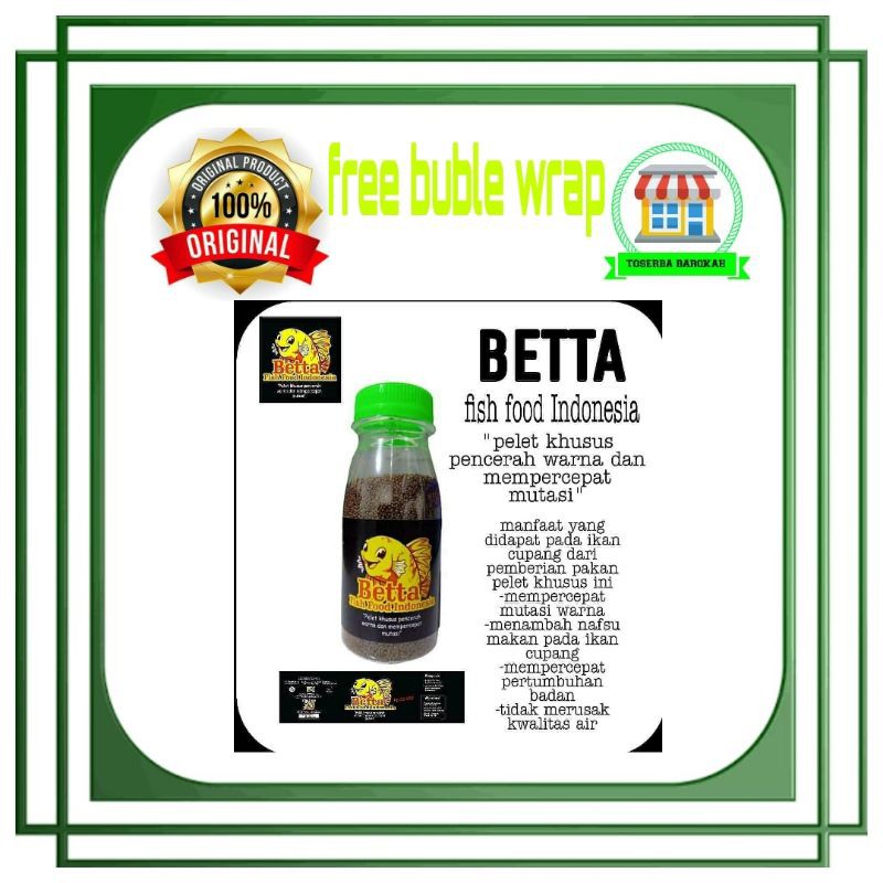 BETTA PAKAN IKAN CUPANG UNTUK MEMPERCEPAT MUTASI WARNA