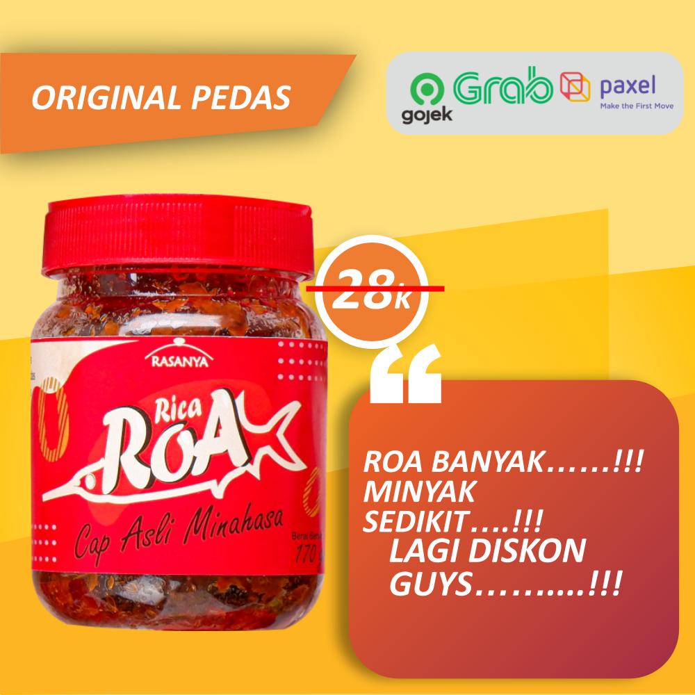 SAMBAL ROA ASAP PEDAS ASLI MANADO TERENAK TERBAIK TERLEZAT TERMURAH CAP ASLI MINAHASA ORIGINAL PEDAS