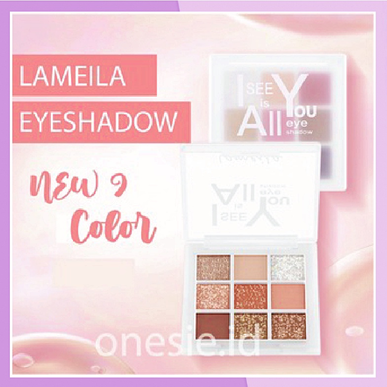 LAMEILA Eyeshadow All i see You 9 Colors Highlighter Pallete LA059