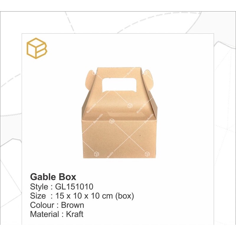 

Gable Box / dus kue / box suvernir