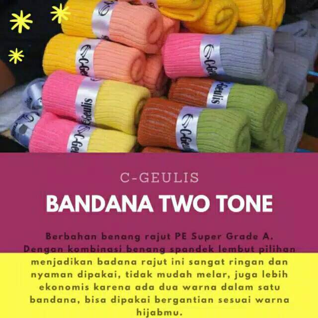 Bandana two tone C GEULIS