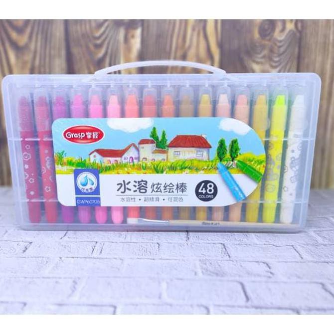 

Crayon 48 warna Grasp Mata Kecil New