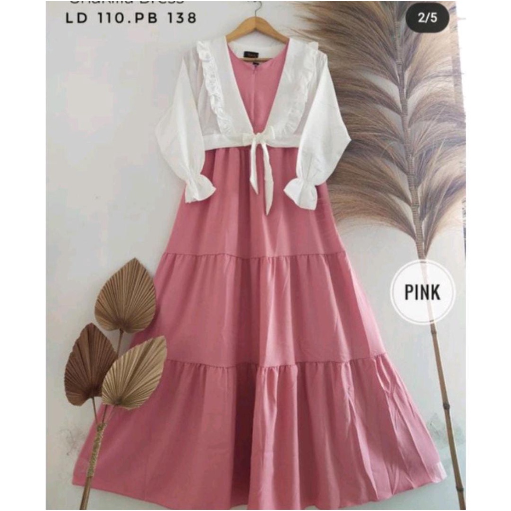 shakila gamis/setelan 2in cardingan/dress wanita-3