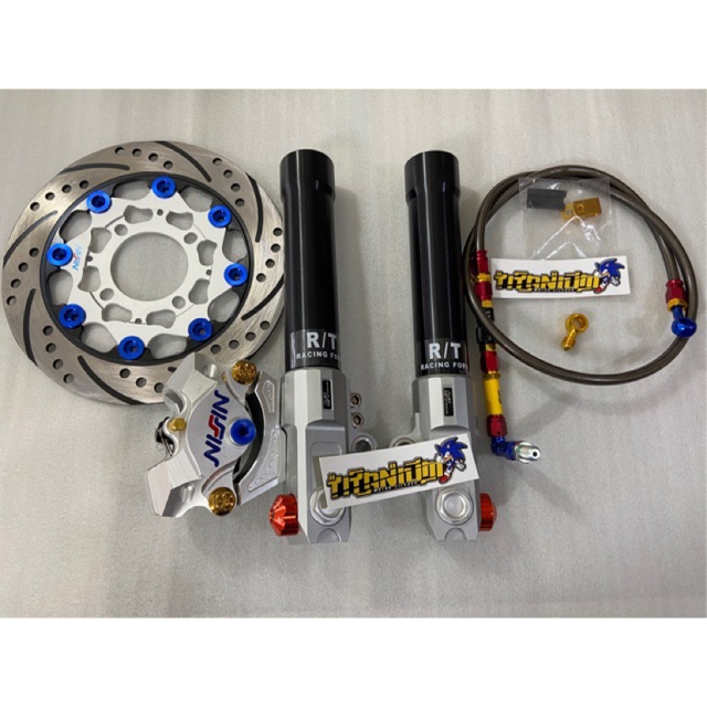 Paketan Shock Tabung Depan Ori Rt Stage 2piston MIO - BEAT - WAVE125