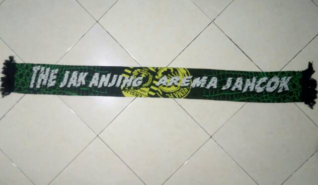 Scarf THE JAK ANJING AREMA JANCOK Rasis 14 Get Polland Mentalita Surabaya Syal Terbaru 2019