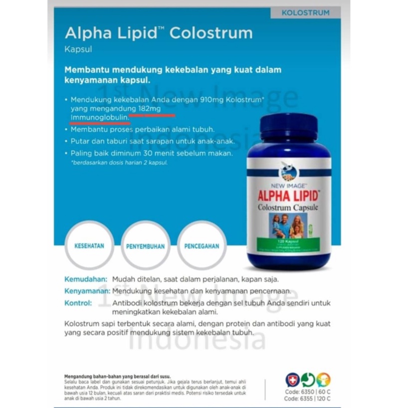 Colostrum 120 Kapsul Immunoglobulin Terapi Imun Imunitas Tubuh