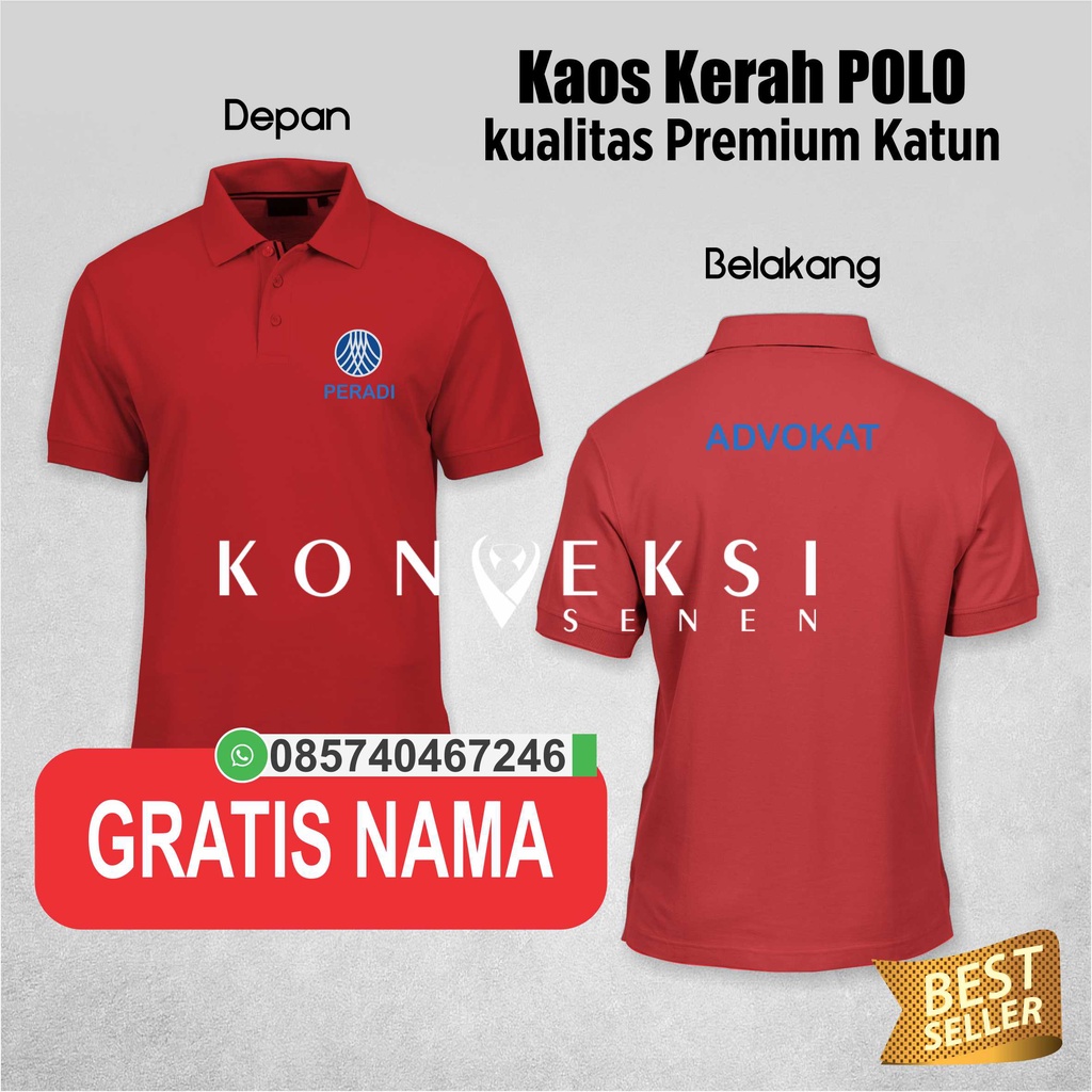 kaos peradi kaos advokat | kaos polo katun