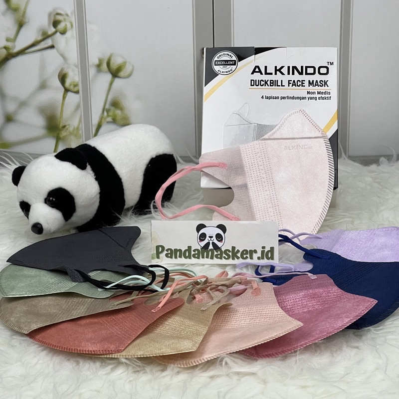 ALKINDO MASKER DUCKBILL ALKINDO 10 warna isi 50pcs